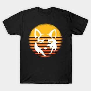 Retro Wolf Sun T-Shirt